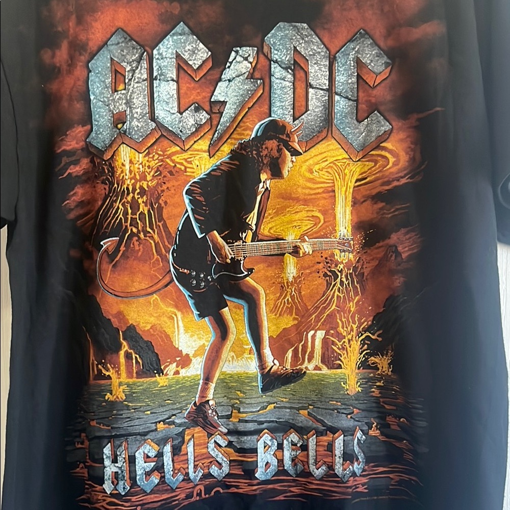 ACDC  Black Graphic T-Shirt - Picture 3 of 5